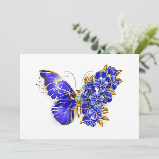 Flower Sapphire Butterfly 案内状 (スタンド正面)