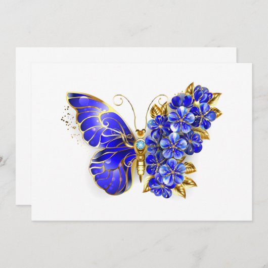 Flower Sapphire Butterfly 案内状 (正面/裏面)
