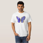 Flower Sapphire Butterfly Tシャツ (正面フル)