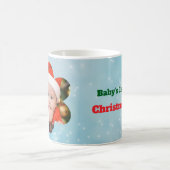 Flower Shape My 1st Christmas Photo コーヒーマグカップ (中央)