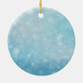 Flower Shape My 1st Christmas Photo セラミックオーナメント (裏面)