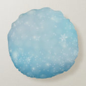 Flower Shape My 1st Christmas Photo ラウンドクッション (裏面)