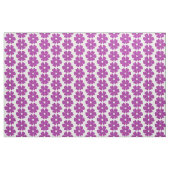 Flower Shape Plaid Pink Purple ファブリック (ヤード)