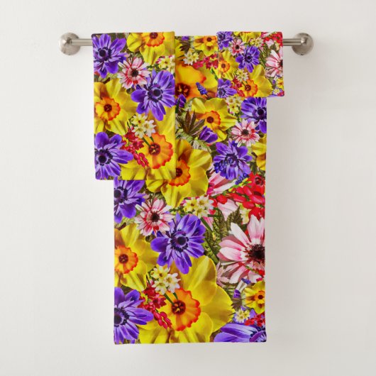 Flower Shower Curtain バスタオルセット (インサイチュ)
