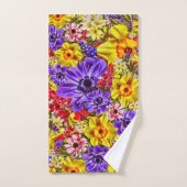 Flower Shower Curtain バスタオルセット (ハンドタオル)