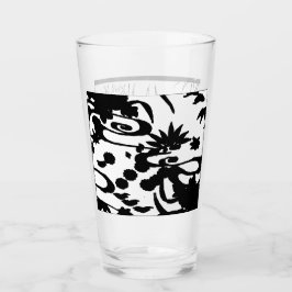 Flower sketched glasses タンブラーグラス