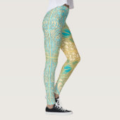 Flower Square Rose Overlay Lace Art Leggings レギンス (右)
