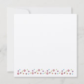 Flower Star of David Save the Dateバルミツワー セーブザデート (裏面)