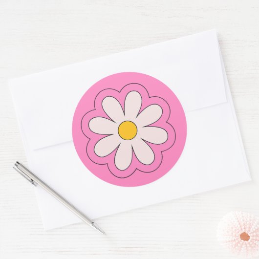 Flower Sticker ラウンドシール (封筒)