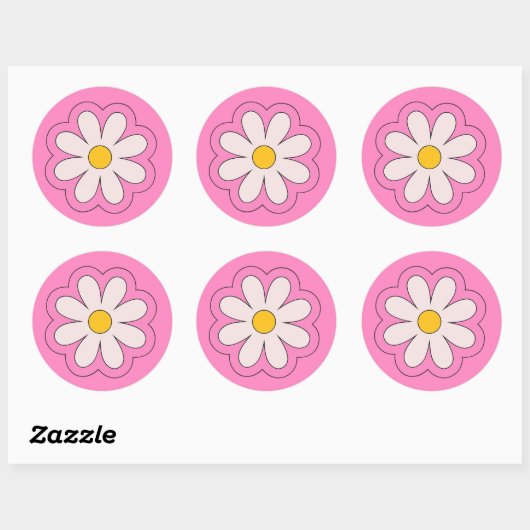 Flower Sticker ラウンドシール (シート)