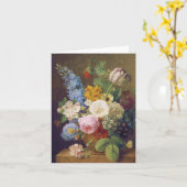 Flower Still Life by Jean Ulrich Tournier カード (黄色い花)