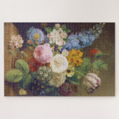 Flower Still Life by Jean Ulrich Tournier ジグソーパズル (横)
