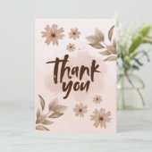 Flower Thank You Card 招待状 (スタンド正面)
