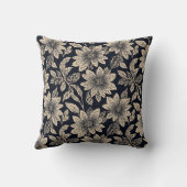 Flower Throw Pillow クッション (裏面)