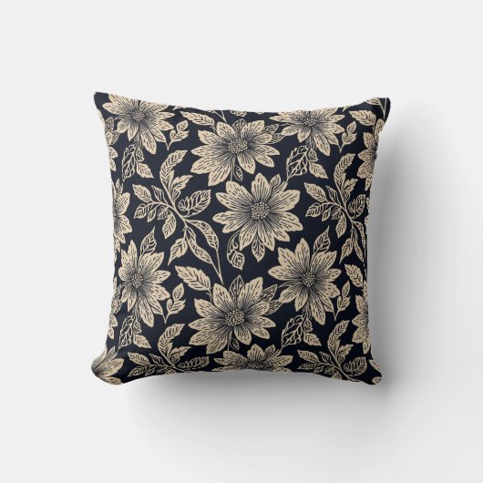 Flower Throw Pillow クッション (正面)