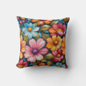 Flower Throw Pillow クッション (正面)