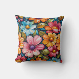 Flower Throw Pillow クッション