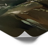 Flower Toilet Paper Roll Print, Botanical Bathroom ポスター (角)