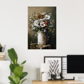 Flower Toilet Paper Roll Print, Botanical Bathroom ポスター (ホームオフィス)