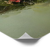 Flower Toilet Paper Roll Print, Botanical Bathroom ポスター (角)