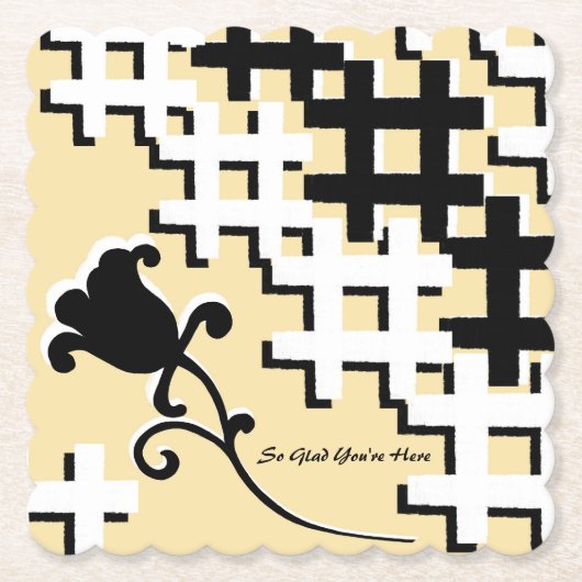 Flower Trellis Coaster ペーパーコースター (正面)