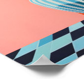 Flower Vase Art Print, Abstract Still Life Oil Pai ポスター (角)