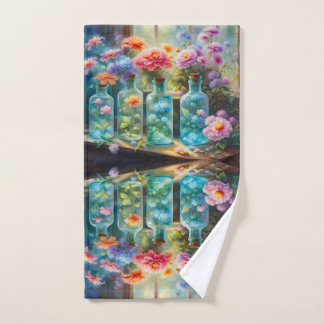 Flower vases filled with stunning, vibrant blooms, ハンドタオル