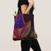 Flower Wearing a Hat Medium Tote Bag トートバッグ (クローズアップ)