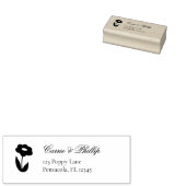 Flower Wedding Invitation Return Address Stamp ラバースタンプ (押印)
