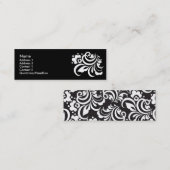 flower_white スキニー名刺 (正面/裏面)