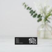 flower_white スキニー名刺 (スタンド正面)