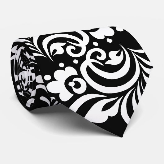 flower_white ネクタイ (ロール)