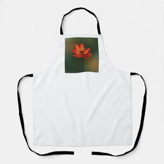 Flower with bee エプロン (正面)
