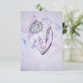 Flower with Hearts Thank you card サンキューカード (スタンド正面)
