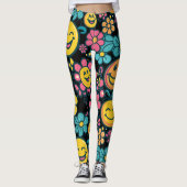 flower yoga gym Leggings レギンス (正面)