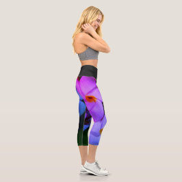 Flower Yoga Pants カプリレギンス
