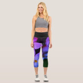 Flower Yoga Pants カプリレギンス (正面)