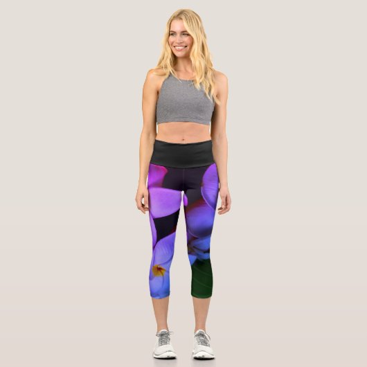 Flower Yoga Pants カプリレギンス (正面)