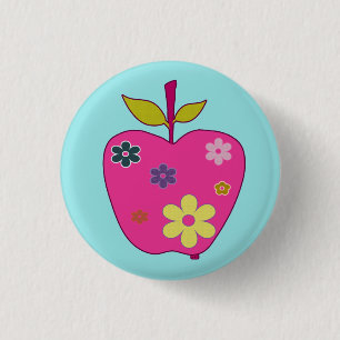 FlowerAppleボタン 缶バッジ