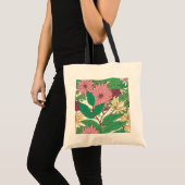 flowered cloth bag トートバッグ (正面(商品))