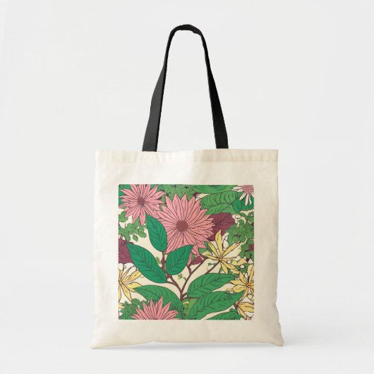 flowered cloth bag トートバッグ (正面)