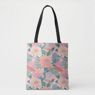 flowered cloth bag トートバッグ