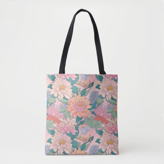 flowered cloth bag トートバッグ (正面)