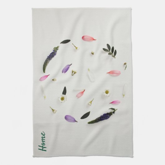  Flowered Kitchen Towel キッチンタオル (縦)
