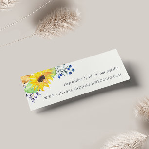 Flowerfieldsの結婚WebサイトRSVPカード