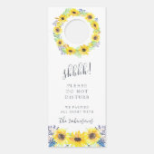 Flowerfields結婚の歓迎/妨害しない ドアノブサイン (正面)