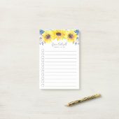 Flowerfields パーソナライズされた To-Doリスト ポストイット (デスク上)