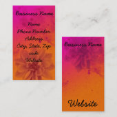 flowerfrontpink、商号、無感覚な一流の電話… 名刺 (正面/裏面)
