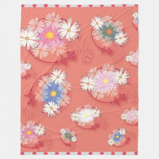 Flowergirl fleece deken フリースブランケット (正面)