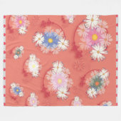 Flowergirl fleece deken フリースブランケット (正面(横))